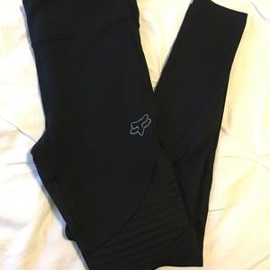 Fox racing black moto leggings